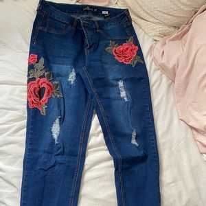 Floral Jeans